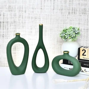 Kit Conjunto Enfeite Sala Rack Ceramica Decorativo Moderno