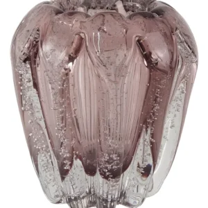 Cachepot De Murano Laradore - Vasinho Rosa Bebê Com Bolhas