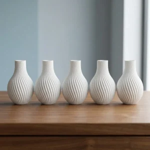 Arranjo 5 Vasos Pequenos Escritório Lavabo Centro De Mesa